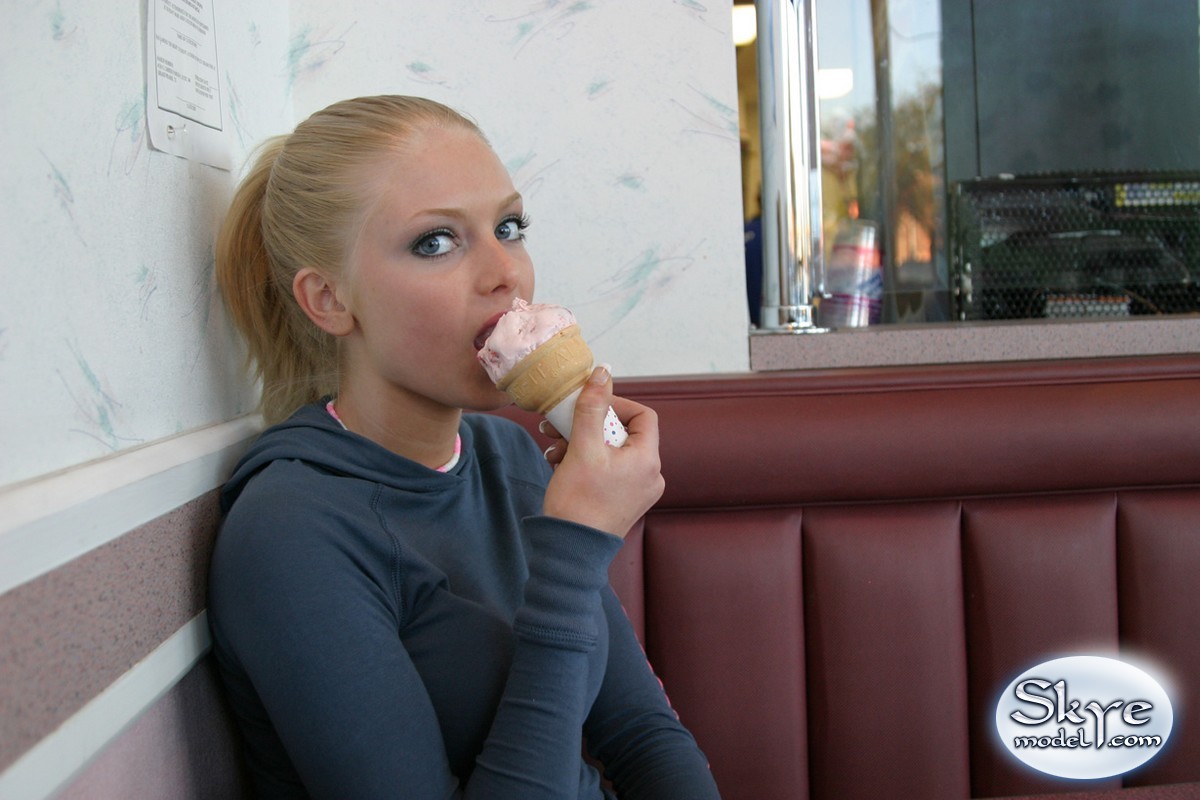 Skye Model Watch As Skye Teases With Her Oral Skills On Her Ice Cream Cone  197379 - Good Sex Porn
