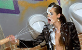 Slime Wave Ferrara Gomez 197849 A Teenage Cumslut Slurping Fake Sperm In A Public Toilet
