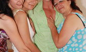Mature Sex Party 199369 This Lucky Dude Is Up To Ears In Mature Pussy
