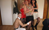 Mature Sex Party 199384 Horny Mature Sluts Sharing One Cock At This Party
