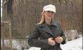 Busty Adventures 203612 Big Tit Girl Flashes Outdoors In The Cold
