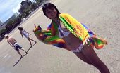 Thai Girls Wild Febe Hot Teen Thai Babe Febe Flashes Her Perky Tits At The Beach
