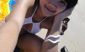 Thai Girls Wild Febe 204839 Cute Little Thai Amateur Febe Poses At The Beach And Flashes
