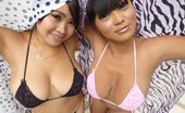 Thai Girls Wild Thaimix 107 Two Natural Big Breasted Thai Girls Pose In Bikinis
