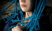 The Life Erotic Irena M Rope Fetish By Shane Shadow 205372 A Tangled Mess Of Blue Ropes Envelop Irena'S Body As She Masturbates On Top Of The Cushioned Sofa.

