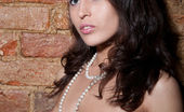 The Life Erotic Sveta A Pearls By Dana Lenko 205637 Sveta A, Flaunts Her Slender Body Against The Brick Wall.
