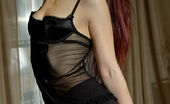 The Life Erotic Sadistra Fetish By Shane Shadow 205664 Sultry Redhead Sadistra Satisfies Your Dark Budoir Fantasies With Black Lace Camisole Dress, Sheer Hand Gloves, And Matching Sheer Stockings As She Strokes And Caress Her Pink Assets
