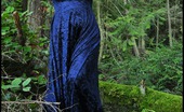 Tasty Trixie Twilight Blue Velvet 205746 Pale Lady In Velvet With Vampire Skin In The Twilight Woods Of Washington.
