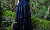 Tasty Trixie Twilight Blue Velvet 205746 Pale Lady In Velvet With Vampire Skin In The Twilight Woods Of Washington.
