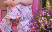 Tasty Trixie Floral Nightgown On Deck 205782 Slow Reveal Outside In Long Mommy Nightgown
