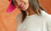 Tussinee Pink Promise 205821 Thai Cutie Posing Innocently In A Baseball Hat And Tee Shirt
