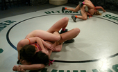 Ultimate Surrender 213472 Naked Non Scripted TAG Team Wrestling, REAL CATFIGHT!
