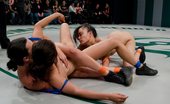 Ultimate Surrender 213542 Live, Non Scripted Tag Team NUDE Wreslting In Front Of A Crowd.
