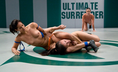 Ultimate Surrender 213542 Live, Non Scripted Tag Team NUDE Wreslting In Front Of A Crowd.
