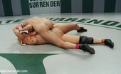 Ultimate Surrender Hard Body Former Gymnast, Kicks The Shit Out Of A Texas MILF In Un-Scripted Wrestling.
