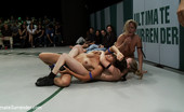 Ultimate Surrender Brutal Non-Scripted Wresting In Front Of A Live Audience. 4 Girl Sex Wrestling, Brutal Scissors, Full Nelsons, Submission Holds, And Finger Fucking.
