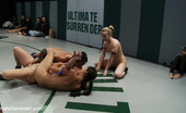 Ultimate Surrender 213711 Brutal Non-Scripted Wresting In Front Of A Live Audience. 4 Girl Sex Wrestling, Brutal Scissors, Full Nelsons, Submission Holds, And Finger Fucking.
