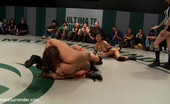 Ultimate Surrender 213827 Dragon, Ariel, Beretta, Lyla Round 2: Ariel And Beretta Open A Big Can Of Whip Ass, The Dragon Is Humiliated As She Cums On The Mat!
