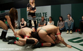 Ultimate Surrender 213886 4 Sexy Female Wrestlers Battle On The Mat In Front Of Live Audience!
