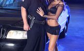 Wicked.com Kirsten Price 215106 Salacious Brunette Kirsten Price Wearing Black Sheer Top And Skimpy Skirt Seduces A Police Officer
