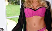 Wicked.com Stormy Daniels 215475 Seductive Posing Session With Busty Blonde Stormy Daniels Baring Her Sheer Black Gown And Pink Bra
