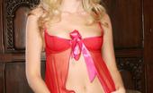 Wicked.com Alana Evans 215560 The Red And Pink Lingerie Looks Great On The Hot Body Of Blonde Alana Evans
