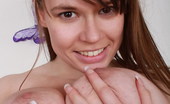 Georgina Gee 218419 Georgina Gets Her Big Tits And Pussy All Wet And Slippery With Baby Oil