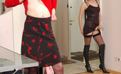 Strapon Sissies Irene & Randolph 220119 Raunchy Chick Doing Make-Up To Sissy Before Strap-On Fucking Him On Table
