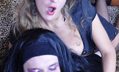 Strapon Sissies Barbara & Maurice 220332 Strapon Loving Sissy Wears A Wig And Female Clothes For Freaky Role Play
