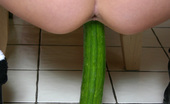 Real Squirt Kream 227634 Squirt Slut Kream Rides On A Cucumber While Squirting A Shitload Of Fem Cum All Over The Place In This Photo Set
