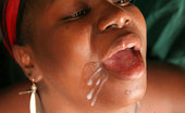 Ebony Cum Dumps Chocolate 228809 Black Slurper Licks Her Cum Covered Fingers Clean
