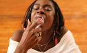 Ebony Cum Dumps Lil Bit 228815 Thirsty Black Hooker Drinks A Cum Cocktail
