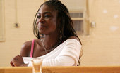 Ebony Cum Dumps Lil Bit 228815 Thirsty Black Hooker Drinks A Cum Cocktail
