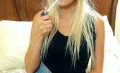 Smoking Videos Jessica Menthol Cigarette 229565 Blonde Babe Smokes A Menthol Cigarette And Shows Her Naked Pussy
