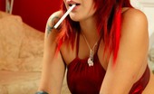 Smoking Videos Elle Menthol Boobs 229568 Gorgeous Redhead Smokes A Menthol Cigarette And Shows Her Boobs
