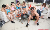 Spicy Roulette 229721 2 Hard Cocks Is A Prize And 6 Teens Play Roulette To Win Them
