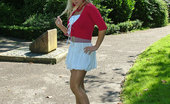 Stiletto Girl 230717 Gorgeous Blonde Wearing Some Silky Smooth Pantyhose
