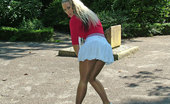 Stiletto Girl 230717 Gorgeous Blonde Wearing Some Silky Smooth Pantyhose
