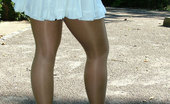 Stiletto Girl 230717 Gorgeous Blonde Wearing Some Silky Smooth Pantyhose
