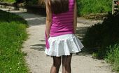 Stiletto Girl 230736 Leggy Brunette Wearing Black Nylons And High Heel Shoes

