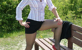 Stiletto Girl 230828 This Naughty Blonde In Heels Has Taken Her Shirt Off In Public
