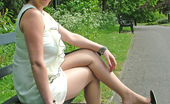 Stiletto Girl 230858 This Horny Girl Loves To Pose Outdoors In Her Glasses And High Heels
