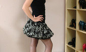 Stiletto Girl 230933 Cute Blonde Iona Is At Home Getting Turned On By Trying On Her Vast Collection Of Sexy High Heels
