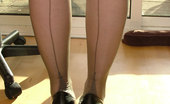 Stiletto Girl 230957 Sexy Housewife Toni Is In A Short Sexy Black Dress With Matching Black Stilettos
