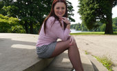 Stiletto Girl 230984 Gorgeous Busty Sara Visits A Monument And Invites You To Watch Her In Her Lovely White Stilettos
