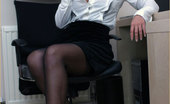 Leggy Lana Leggy Lana Strips In The Office For Some Private Playtime