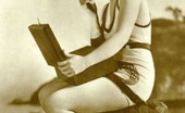 Vintage Classic Porn 233380 Naughty Vintage Ladies Posing Nude Outside In The Garden
