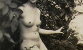 Vintage Classic Porn 233380 Naughty Vintage Ladies Posing Nude Outside In The Garden

