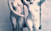 Vintage Classic Porn Twenties Wifes Showing Their Natural Nude Bodies On Photo

