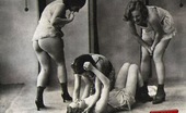 Vintage Classic Porn 233550 Real Vintage Lesbians Playing With Dildos Made From Wood
